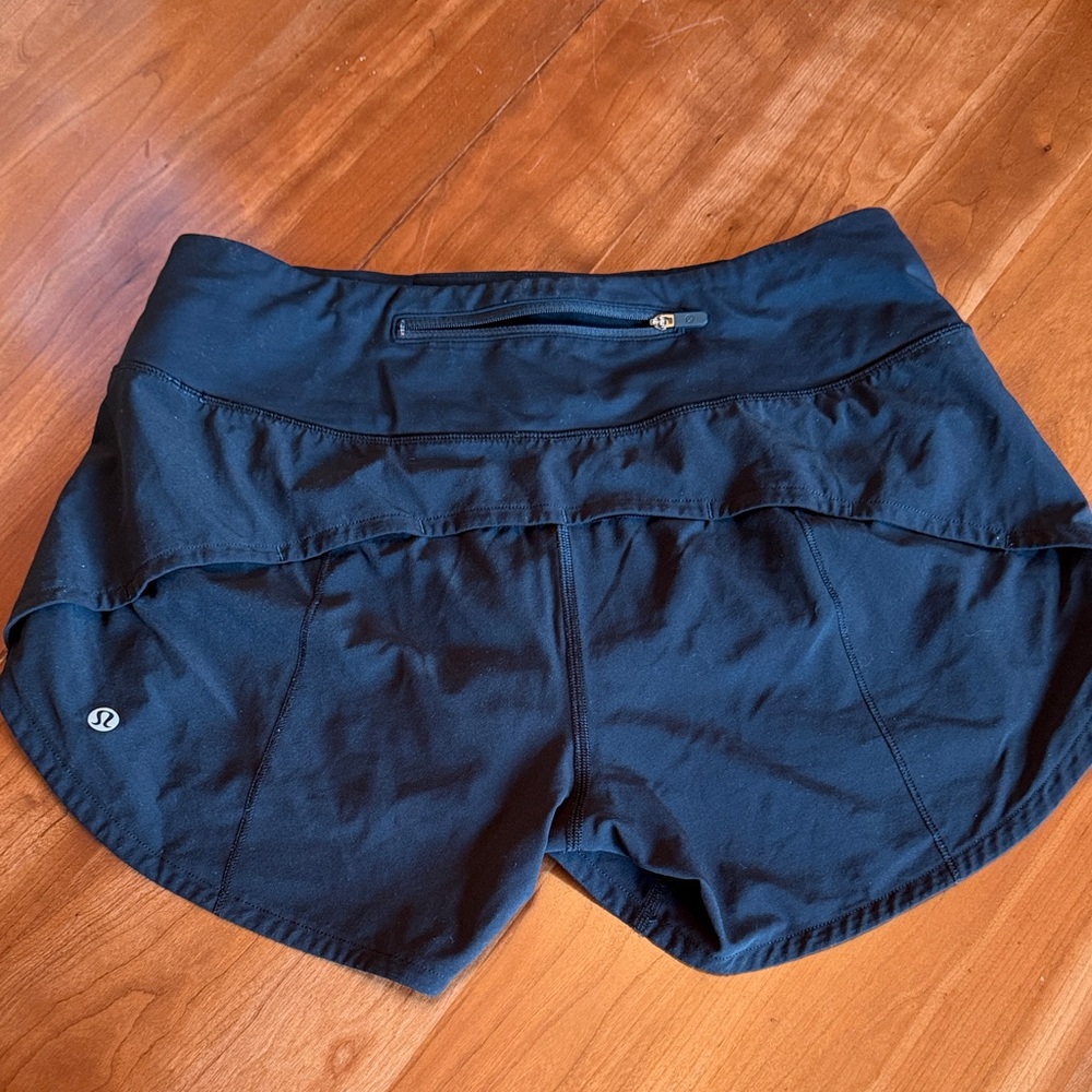 lululemon athletica Black Skirted Running Shorts - Picture 2 of 3